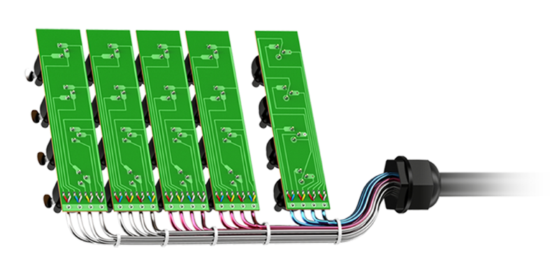 Professional audio stage box